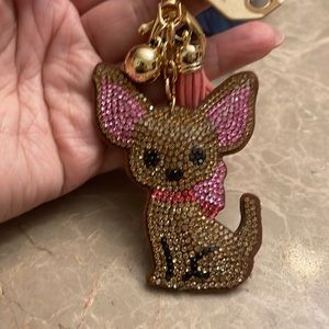 Chihuahua charm purse key chain